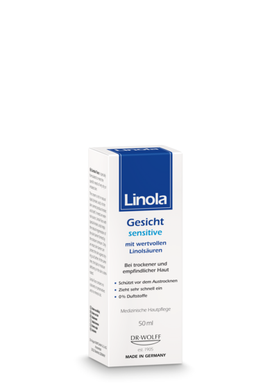 Linola Gesicht sensitive – Gesichtscreme für trockene und empfindliche Haut